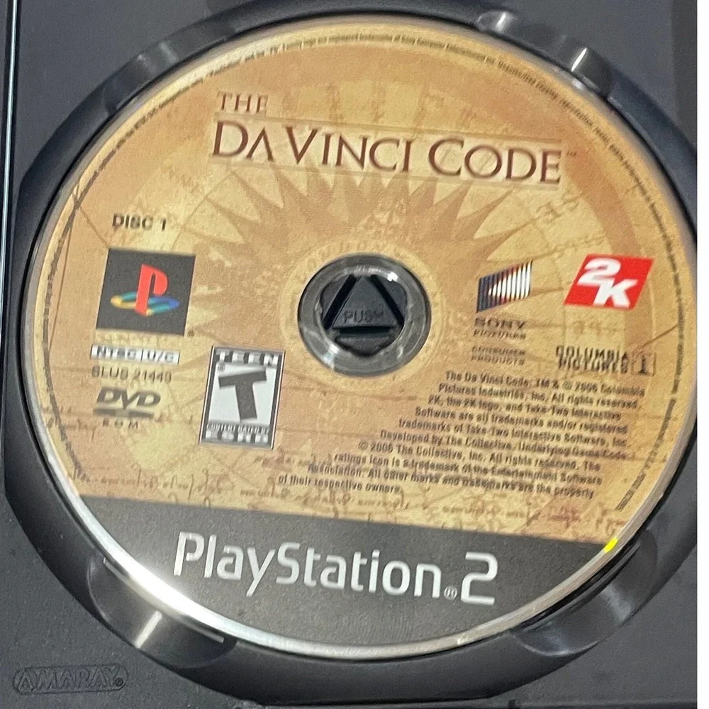 The Da Vinci Code Sony PlayStation 2 PS2 Game 2K Games Action Adventure CIB
